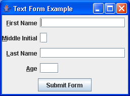 A simple label for field form panel