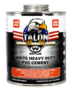 TALON White Heavy Duty Low VOC PVC Cement