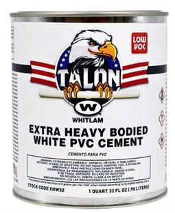 TALON White Extra Heavy Bodied Low VOC PVC Cement