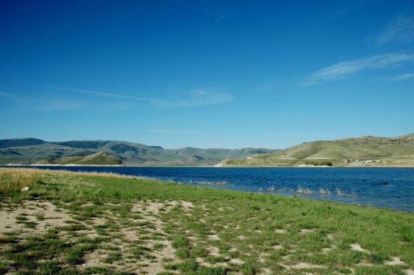 Newmar Dutch Star Clark Canyon Reservoir campground Dillon Montana