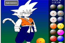 Juegos Pinta  a goku