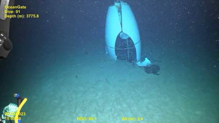 La Guardia Costera de Estados Unidos encontró nuevos restos del submarino Titán