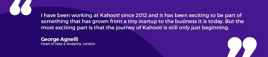 Testimonial working at Kahoot! 