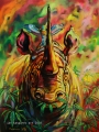 Rhino Freedom - oil painting