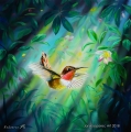 Humming bird ​1 - olejomalba