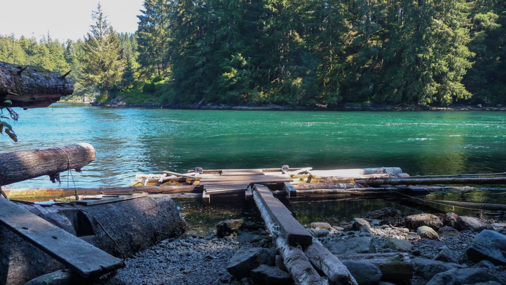 Waiting for the Nitinat Narrows ferry, West Coast Trail