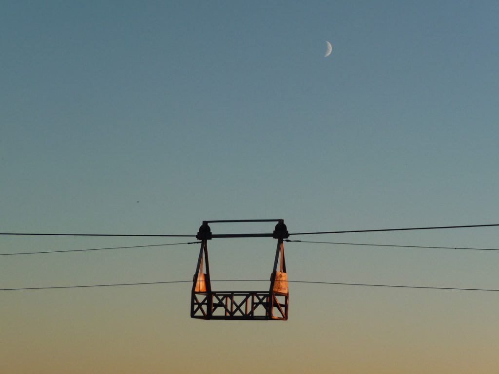 Carmanah Creek cable car, West Coast Trail