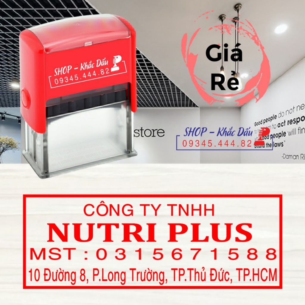 Làm con dấu vuông công ty tại Quận 3 - TP.HCM Giá Rẻ Giao Hàng Tận Nơi