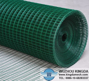 PVC coated welded wire mesh fence