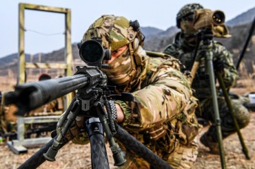 South Korean Military Units Hold Joint Anti-Terror Sniper Training Exercise