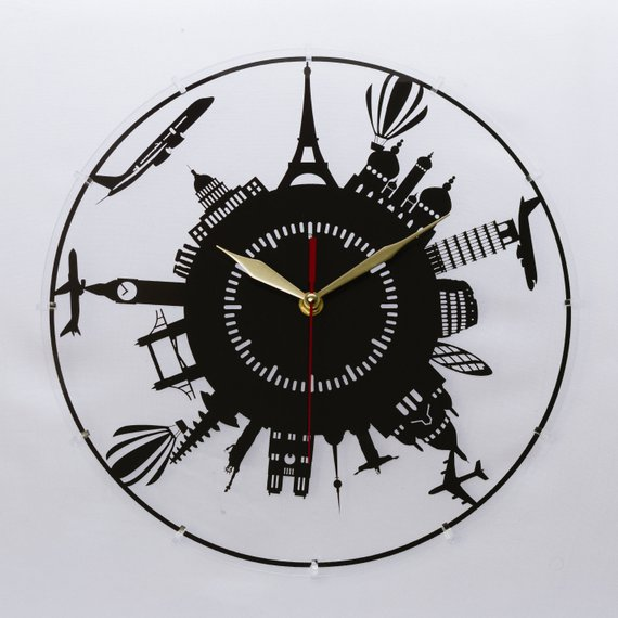 Laser Cut Clock Laser Cut on Acrylic