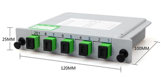 MT-1081-4 Fully Stocked Cassette 1*4 Type PLC Optical Splitter Box With SC Adaptor