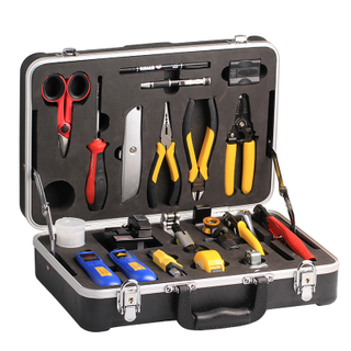 MT-8427 FTTH Stripper Crimping Tool Optical Fiber Splicing Tool Case Box Tool Kit