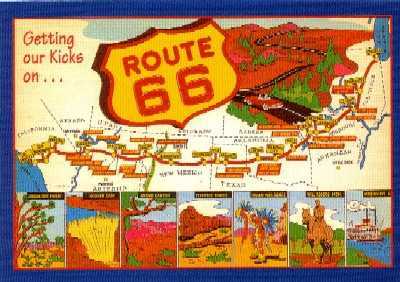 Route 66 Postcard