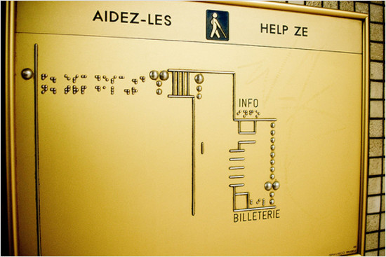 tactile map for the blind