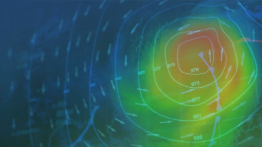 Monitor view of weather patterns