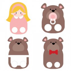 Goldilocks Finger Puppets - CS