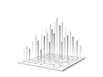 Several lights are coming up from chips consisting of countless dots in a square. This indicates META Multi Booster, a smart algorithm according to the image scene.