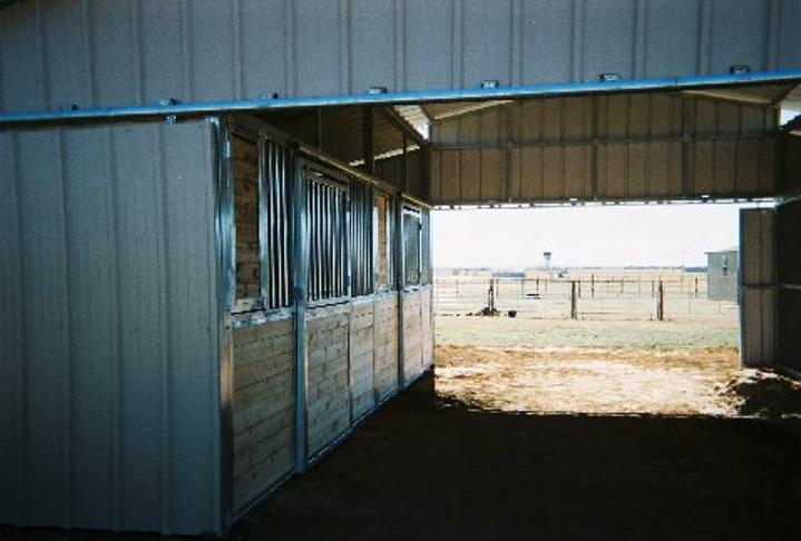 Metal barn exterior tongue and groove interior