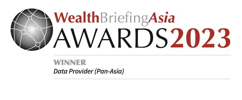 Wealth Briefing Asia Awards 2023. Winner. Category. Data Provider (Pan-asia)