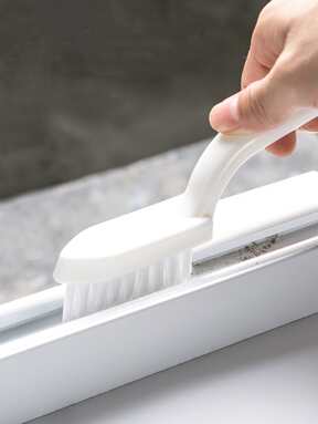 1 Pièce Brosse De Nettoyage De Fissures Et Rainures Avec Des Poils Durs Pour Le Sol, Le Mur Et Le Nettoyage De Fenêtre, Outil De Nettoyage À Domicile, Convient Pour Salle De Bain, Toilette, Fenêtre, Cuisine, Chambre À Coucher, Salon Et Joint De Porte