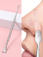 1pc Double Head Acne Needle Blackhead Acne Acne Needle Set Stainless Steel Double Head Acne Cleaning Tool