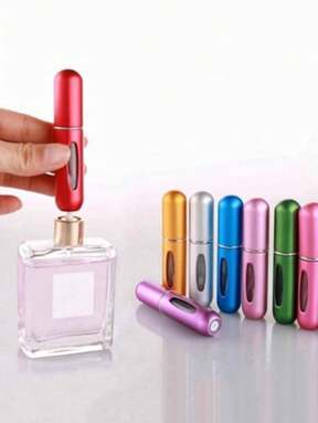 1/2/3/5/10Pcs,5ml Perfume Bottle With Bottom Filling, Self-Pump Type, , Refillable Spray Bottle, Portable Cosmetic Bottle