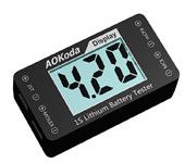 AOKoda AOK-041 1S Lithium Battery Tester Checker For JST MOLEX mCPX MCX Plug Battery