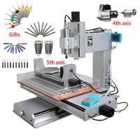 CNC Router 5 Axis CNC 6040 Engraving Machine USB Pillar Type Wood Aluminum Copper Metal Milling Machine 3040 with Water Tank