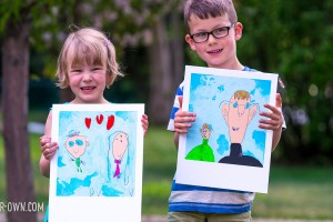 Polaroid Portraits (perfect for Father's Day!) from make-it your-own.com (Crafts & Activities for Kids)