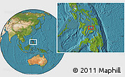 Satellite Location Map of Tuburan