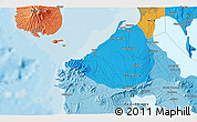 Political 3D Map of Dasmariñas