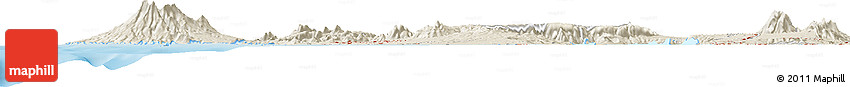 Shaded Relief Horizon Map of Dasmariñas