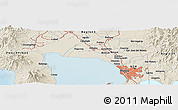 Shaded Relief Panoramic Map of Calumpit