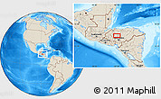 Shaded Relief Location Map of Las Vegas