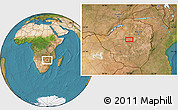 Satellite Location Map of Kadoma