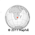 Outline Map of Mahlathi, rectangular outline