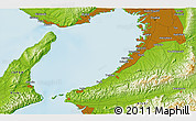 Physical 3D Map of Kōbe