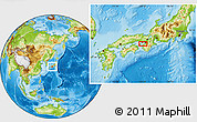 Physical Location Map of Kōbe