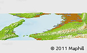 Physical Panoramic Map of Kōbe