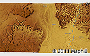 Physical 3D Map of Desert