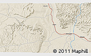 Shaded Relief 3D Map of Desert