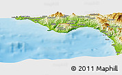 Physical Panoramic Map of Fiuzzi