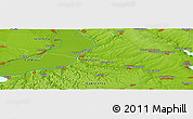 Physical Panoramic Map of the area around 44° 19' 14" N, 28° 7' 30" E