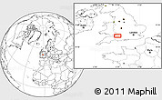 Blank Location Map of Bradford-on-Avon