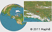 Satellite Location Map of Thistle Creek