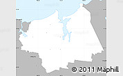 Gray Simple Map of Latrobe