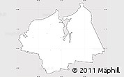 Silver Style Simple Map of Latrobe, cropped outside