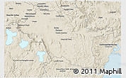 Shaded Relief 3D Map of North Midlands