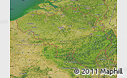 Satellite Map of Belgium